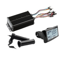 Controlador Tri-Modo 36V/48V/52V 60A com Painel de Instrumentos SW900 + Acelerador com Trava para Kit de Retrofit de Bateria de Lítio de 2000W