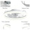 6 Speed Modern Ceiling Fan with Light LED Adjust Bright Chandelier Lamp Remote 5