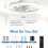 6 Speed Modern Ceiling Fan with Light LED Adjust Bright Chandelier Lamp Remote 6