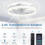 6 Speed Modern Ceiling Fan with Light LED Adjust Bright Chandelier Lamp Remote 8