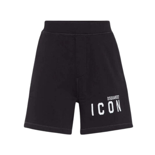 Dsquared2 (XS, Black) DSquared2 Mens Icon Logo Shorts