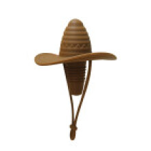 (Coffee Pointed Denim Hat)Chapéu de cowboy de silicone selo vinho com design patenteado para presente e casa acessórios bar
