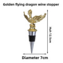 (Dragon Gold)Animal Bottle Stopper Black Seals Cork For Wine Preservation And Home Use