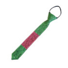 (GreenPink)Water Drilled Tie Adornment With Rhinestones For Adults Stylish For Office And Events Party