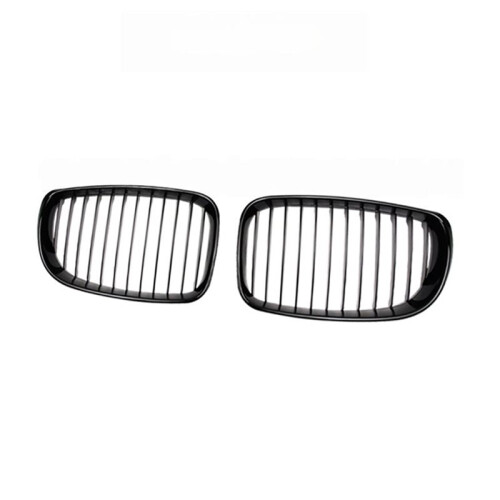 Fits for  1Series E81 E87 2008-2011 Gloss Black Front Kidney Signal Grille 2