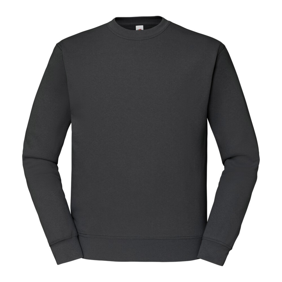 Fruit Of The Loom (L, Light Graphite) Mens Classic 80/20 Set-In Sweatshirt
