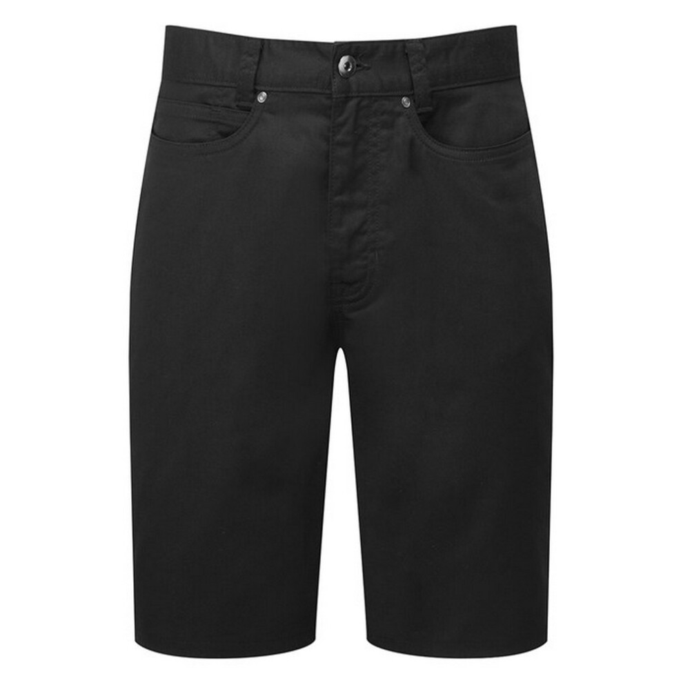 Premier (L, Black) Mens Performance Chino Shorts