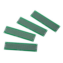 4pcs Double-Side Prototype FR-4 PCB Stripboard Universal Printed Circuit Board 2x8cm Size