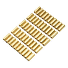 12mm Long Metal Hexagonal M3 Female Thread PCB Standoff Spacers 50 Pcs