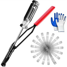 Ferramenta de Ajuste de Válvulas para Porca de Travamento de 10 mm com Calibrador de Folga Angular e Pino Ranhurado, Adequada para Motores de