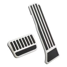 1 Set Stainless Steel Car Pedal Covers Accelerator and Brake Pedals Covers for Seal U Song DM-I EV 2023-2025