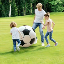 Großer aufblasbarer Fußball (aus PVC) |Dekoration für Poolpartys, ideal für Strand- und Gartenspaß.Robuste Requisiten für