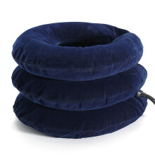 (Blue) Inflatable Pillow Air Cervical Neck Headache Pain Traction Brace Device Support