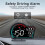 Digital GPS Speedometer Universal Car   Display with Speed MPH Compass Direction Fatigue Driving Reminder 7