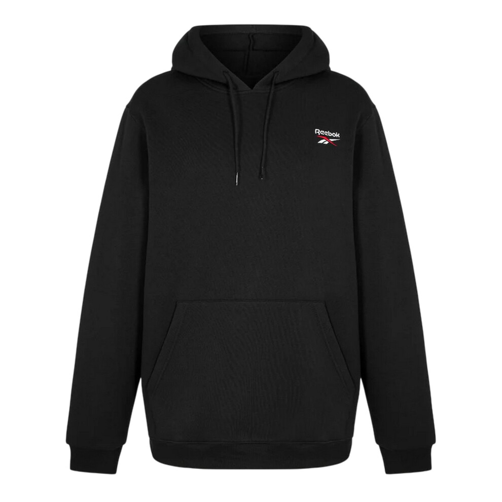 Reebok (Xl, Black/White) Mens Identity Relaxed Fit Hoodie