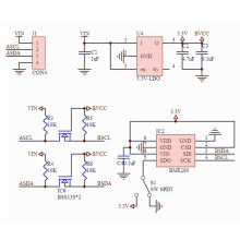 BME280 5V Sensor Modul Atmosfärstryck Temperatur Fuktighetssensorer I2C-SPI Breakout GY-BME280