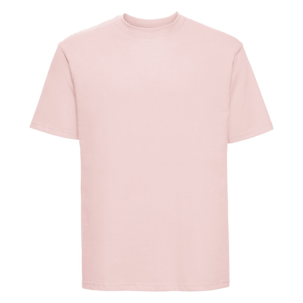 Russell (Xxl, Powder Rose) Mens Classic Ringspun Cotton T-Shirt