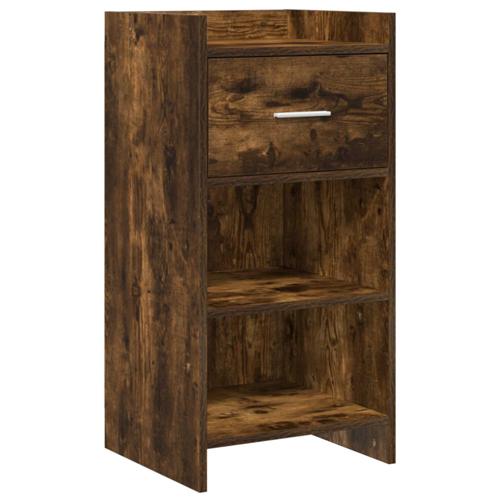 Vidaxl Sideboard Smoked Oak 40 X 36 X 80 Cm Engineered Wood