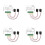 4X Tuya Wifi  Power Meter med Strömtransformator Clamp 2 Channel 80A  Meter  Home Wattmeter 1