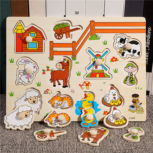 5Pcs Random Montessori Early Education Geometry Beginner Puzzle Board 2