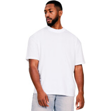 (3XL, White) Casual Classics Mens Ringspun Cotton Extended Neckline T-Shirt