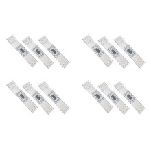 Crack Monitoring Record, 12Pcs Crack Measurement Tool, Crack Width Gauge, Clear Acrylic Corner Crack Comparison Caliper