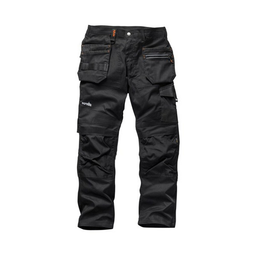 Scruffs (30S, Black) Mens Trade Work Trousers