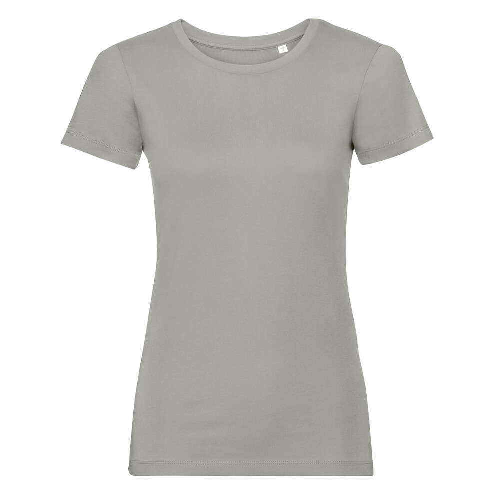 Russell (M, Stone) Womens/Ladies Organic Short-Sleeved T-Shirt