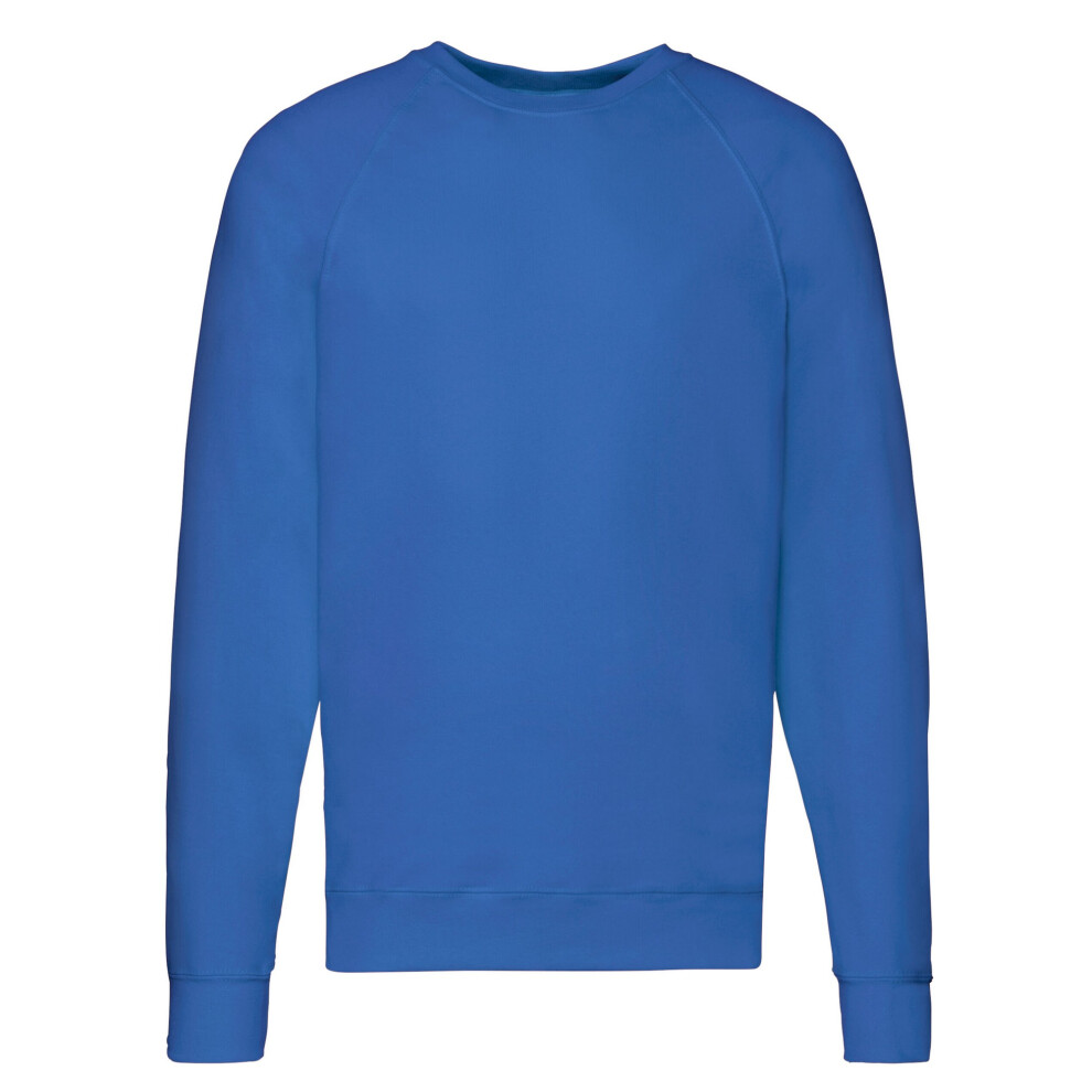 Fruit Of The Loom (M, Royal Blue) Unisex Adult Lightweight Raglan Sweatshirt