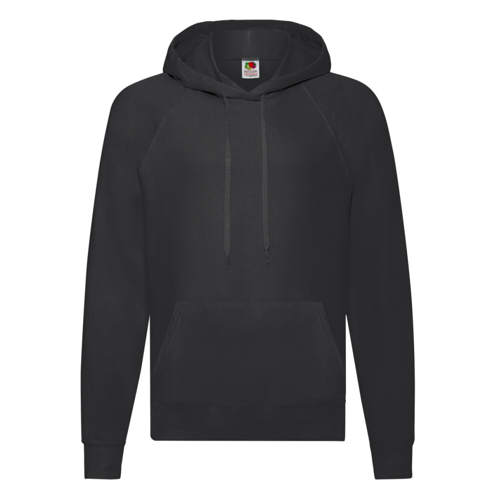 Fruit Of The Loom (Xxl, Black) Unisex Adult Lightweight Hooded Sweatshirt