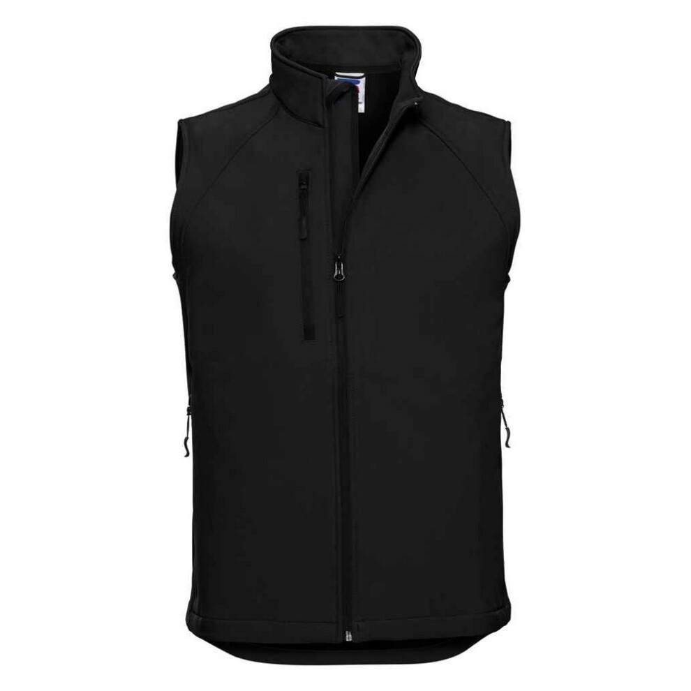 Russell (Xxl, Black) Mens Softshell Gilet