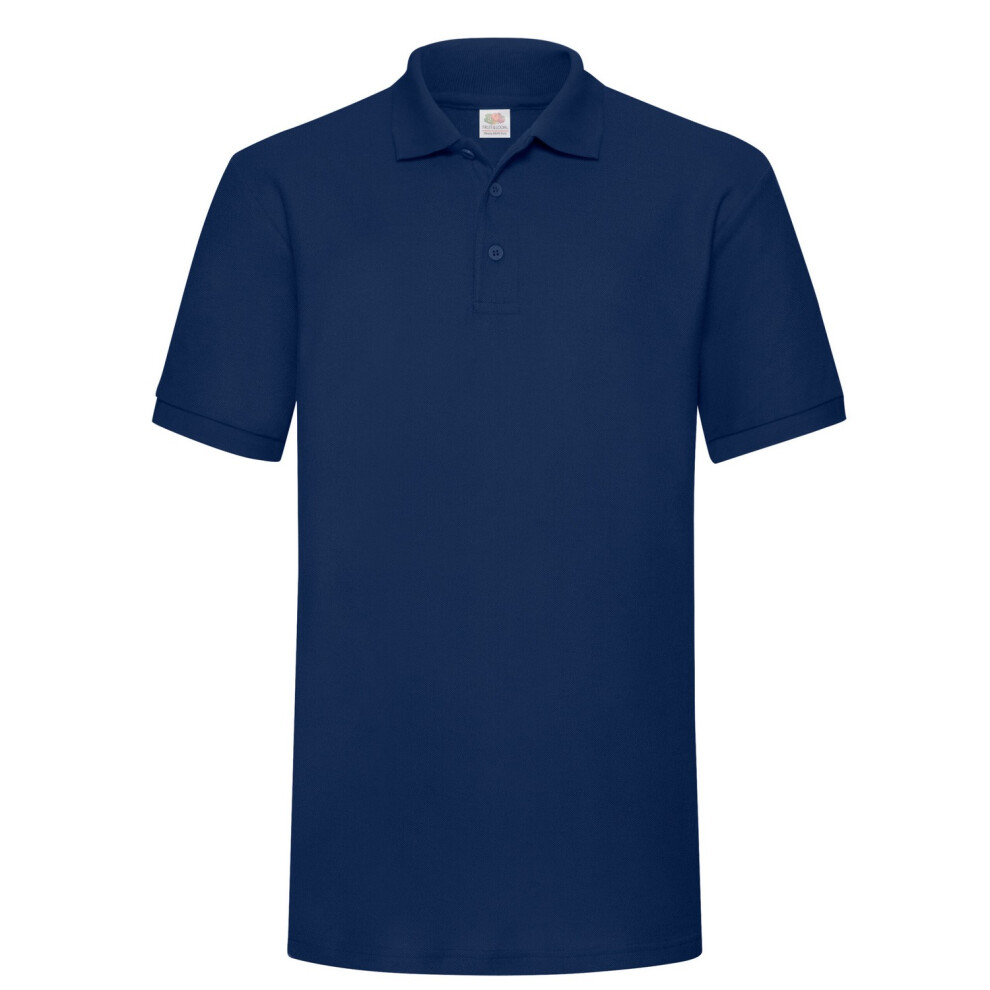 Fruit Of The Loom (S, Navy) Mens 65/35 Heavyweight Polo Shirt