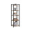 5-Tier Storage Rack - Steel Frame - Rustic Brown and Black - Industrial Style 1