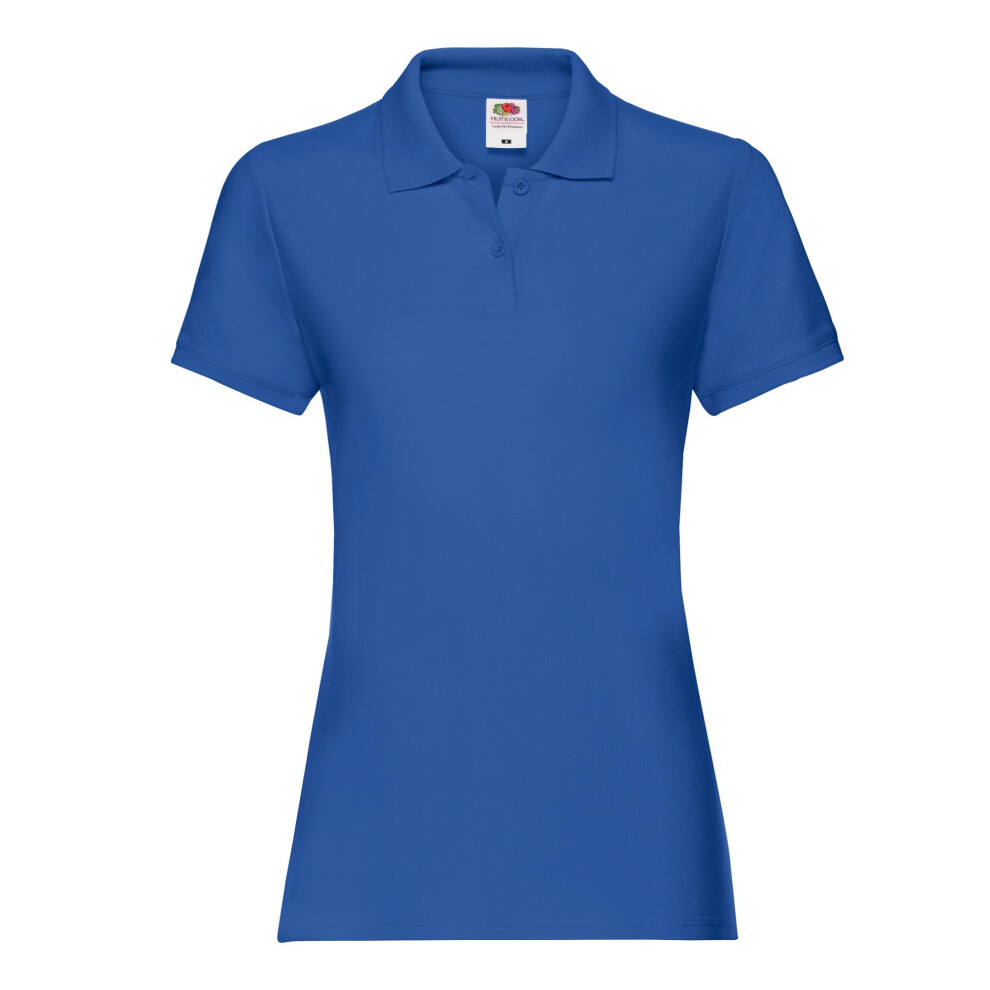 Fruit Of The Loom (M, Royal Blue) Womens/Ladies Premium Polo Shirt