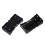 10 Pezzi Nero Plastica 2 x 3.7V 18650 Batterie 4 Pin Custodia per Batteria 1