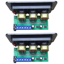 2X Digital Power Amplifier Board Stereo Amp NS4110B Sound Amplifier 2X20W HIFI Amplificador Treble Bass Tone, with Panel