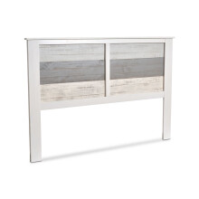 Cabecero para cama de 135-150 cm con patas incorporadas en blanco y vintage colors Ocean