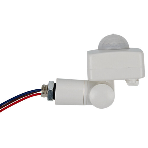 2X High Quality Automatic PIR 85-265V Security PIR Infrared Motion Sensor Detector Wall LED Light Outdoor White 2