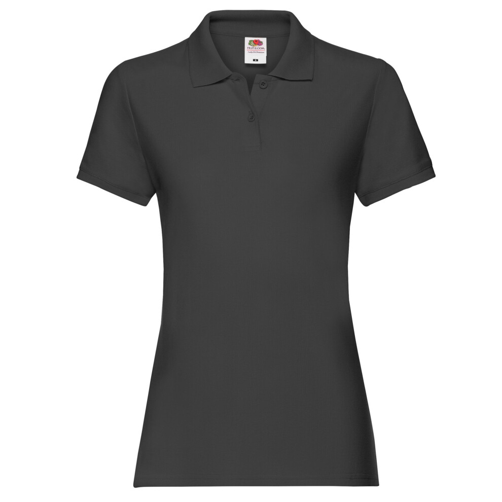 Fruit Of The Loom (Xs, Black) Womens/Ladies Premium Polo Shirt
