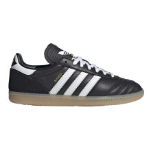 (9 UK, Black/White) Adidas Mens Samba JP Leather Trainers