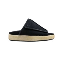 (7.5 UK, Black) Clarks Originals Mens Overleigh Suede Sliders