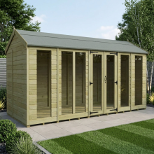 18 x 6 Apex Summer House Tanalised (Full Height Window) Fast & Free 2-5 Nationwide Delivery