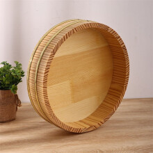 Wooden Hangiri Rice Mixing Tub Traditional Sushi Bowl 26cm
