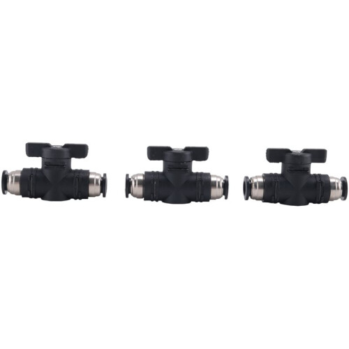 8Mm Push Connect Valve Kulventil 8Mm Air Flow Control Valve Snabbkopplingsventil Rörkopplingar 9 Pack 1
