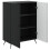 VidaXL vidaXL Sideboard Black 66 x 34.5 x 90 cm Engineered Wood 3