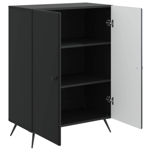 VidaXL vidaXL Sideboard Black 66 x 34.5 x 90 cm Engineered Wood 2