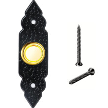 Zinc Alloy Doorbell Push Button with LED Light and Screws