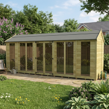 18 x 7 Apex Summer House Tanalised (Full Height Window) Fast & Free 2-5 Nationwide Delivery