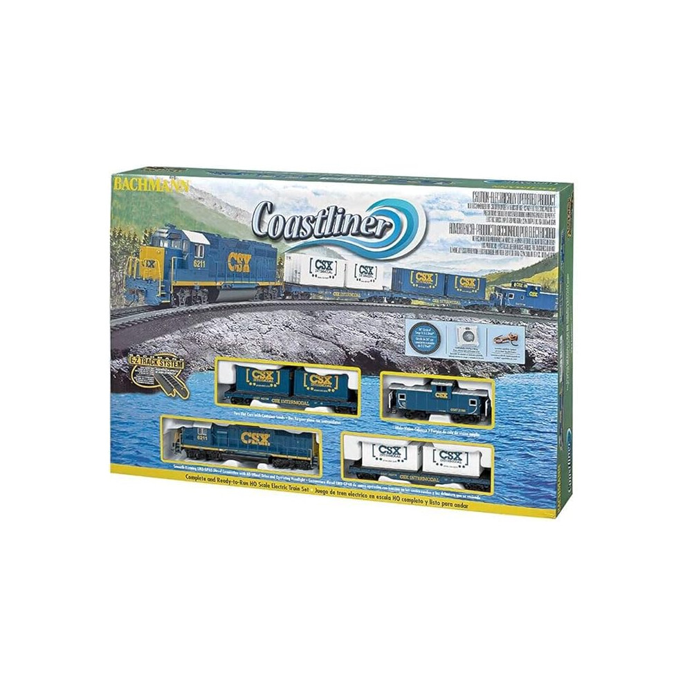 Bachmann Trains - Coastliner Ready To Run Electric Train Set - Ho Scale