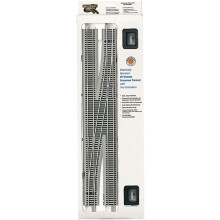 Bachmann Trains - Snap-Fit E-Z TRACK #6 REMOTE CROSSOVER TURNOUT - RIGHT (1/box) - NICKEL SILVER Rail With Gray Roadbed - HO Scale